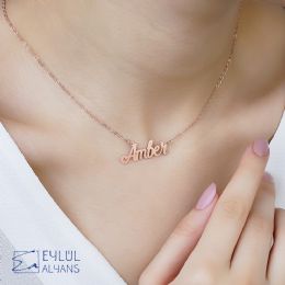Amber Name Necklaces